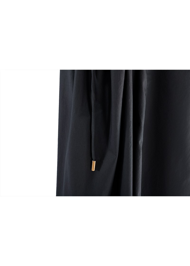 SALAZIA Midnight Blue Cotton Asymmetric Dresses