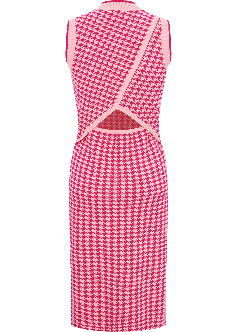 SALAZIA Berry Check Viscose Knit Dresses