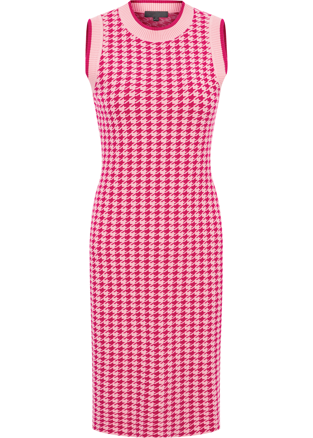 SALAZIA Berry Check Viscose Knit Dresses