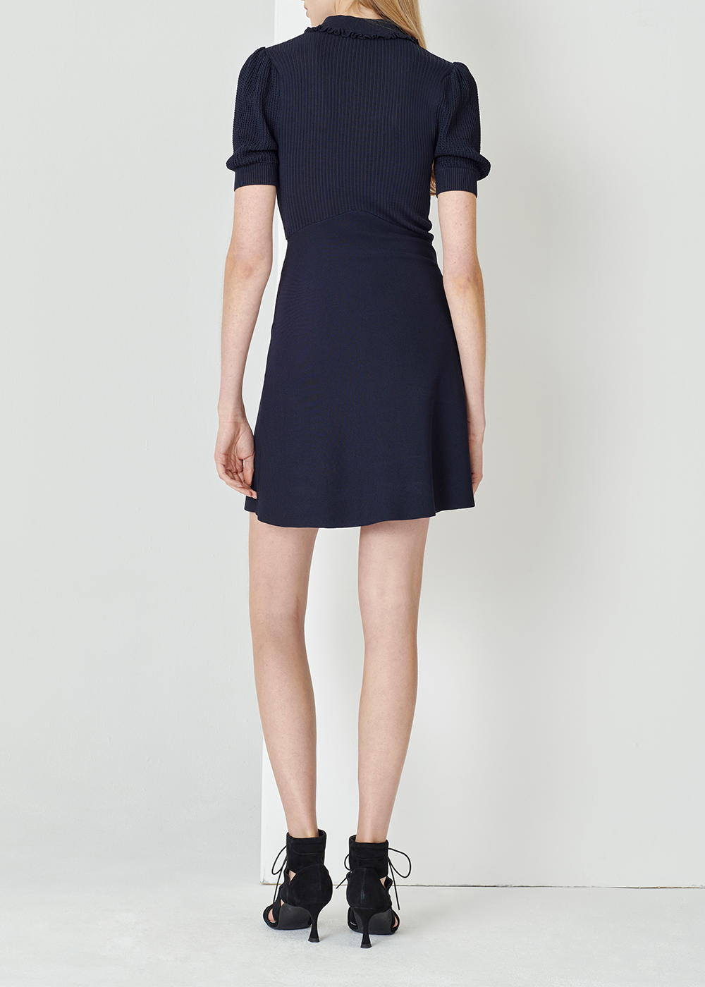 SALAZIA Midnight Blue Viscose-Nylon Knit Dresses