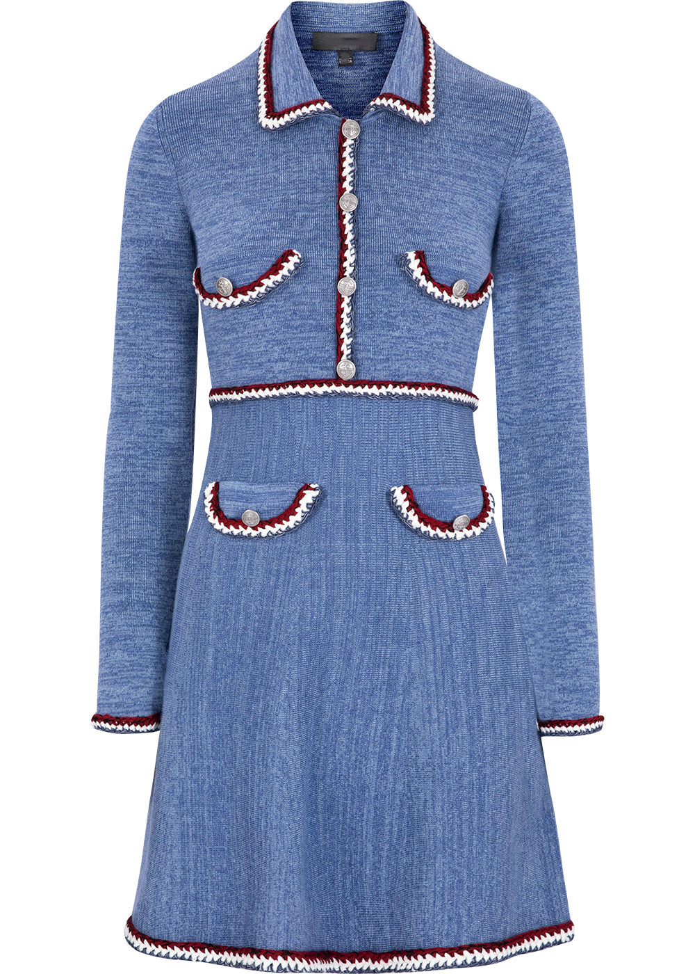 SALAZIA Misty Blue Wool Knit Dresses