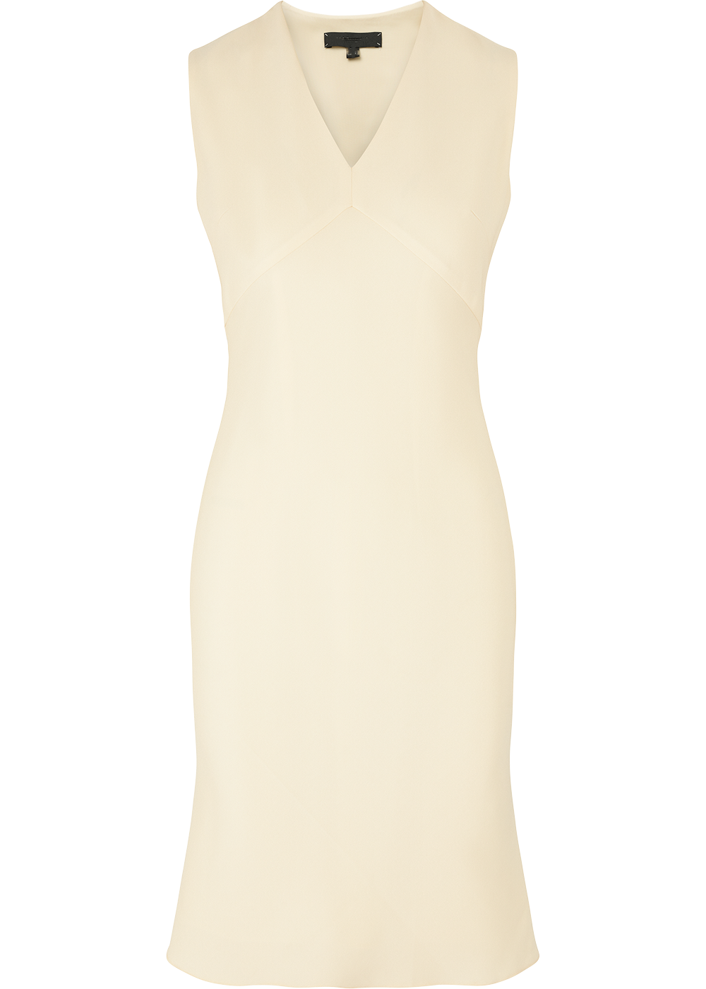SALAZIA Ivory Triacetate Blend Short-Sleeve Dresses