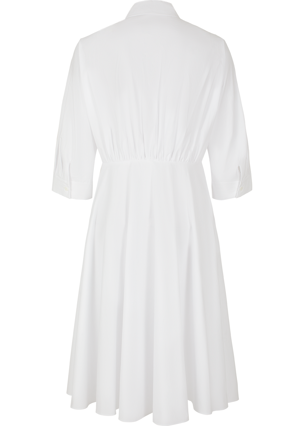 SALAZIA White Cotton Oversized Dresses