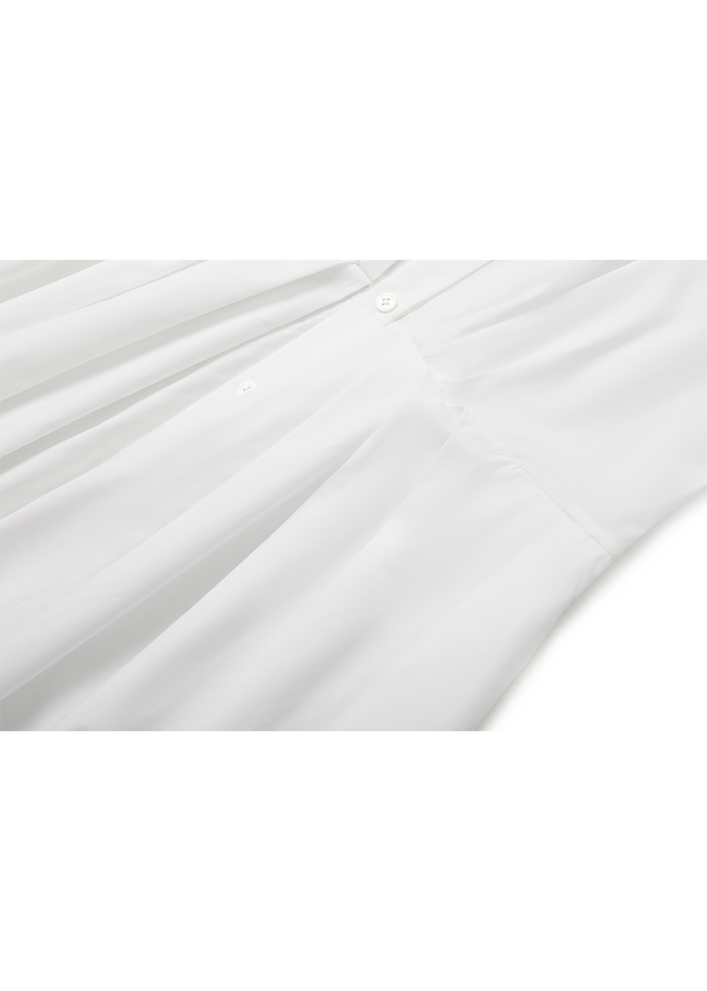 SALAZIA White Cotton Oversized Dresses