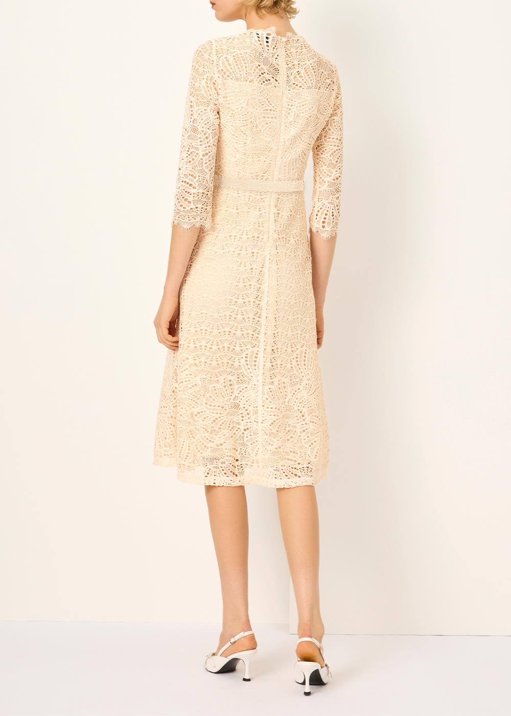 SALAZIA Apricot Long-Sleeve Dresses