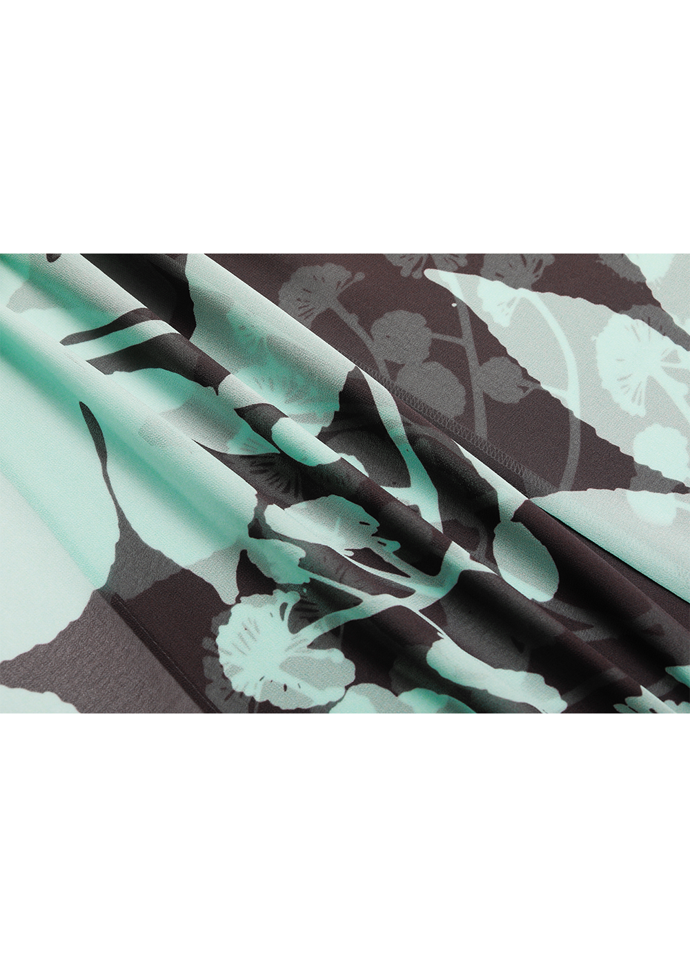 SALAZIA Blue-Brown Tree Shadow Print Dresses