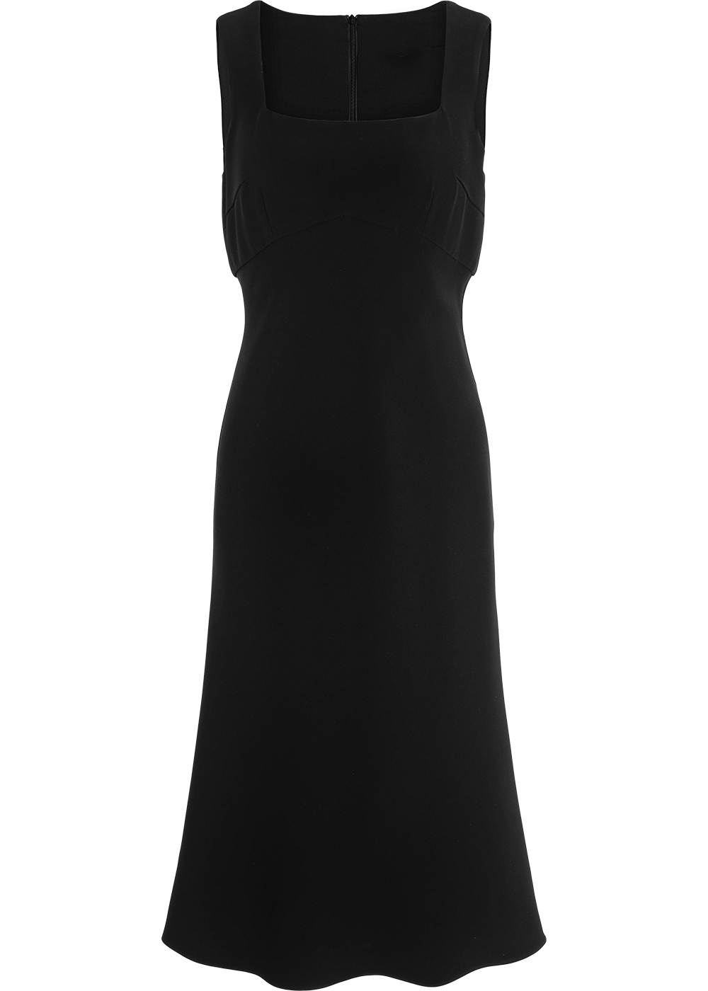 SALAZIA Black Triacetate Blend Long-Sleeve Dresses