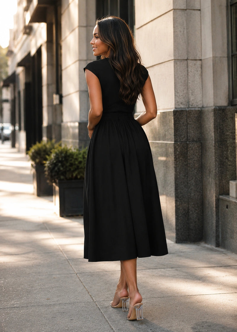 SALAZIA Cap Sleeve Corset Maxi Dresses