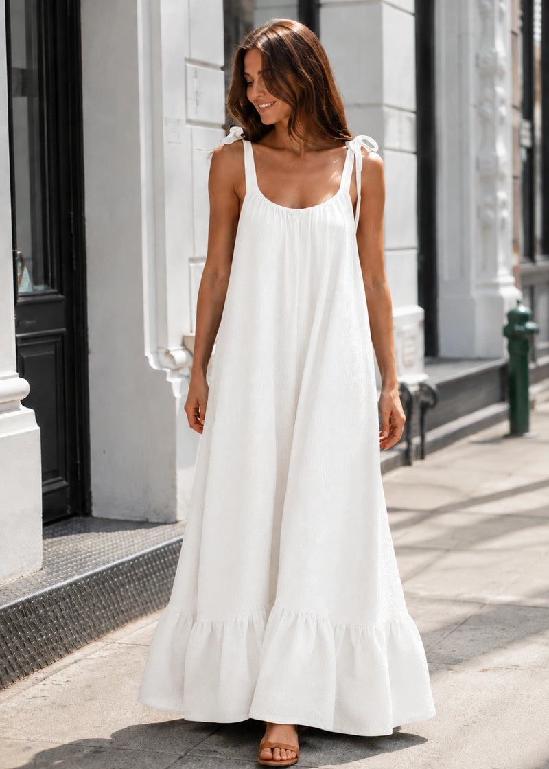 SALAZIA Casual Loose Sleeveless Maxi Dresses