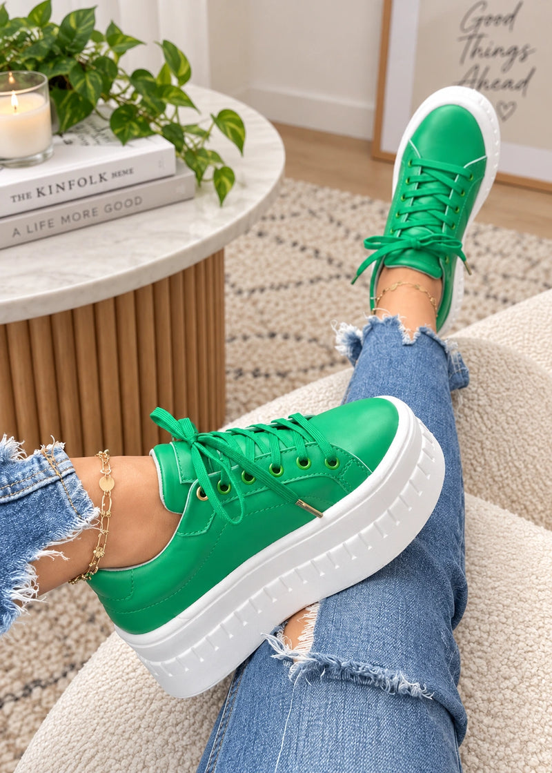 SALAZIA Classic Platform Lace-Up Sneakers