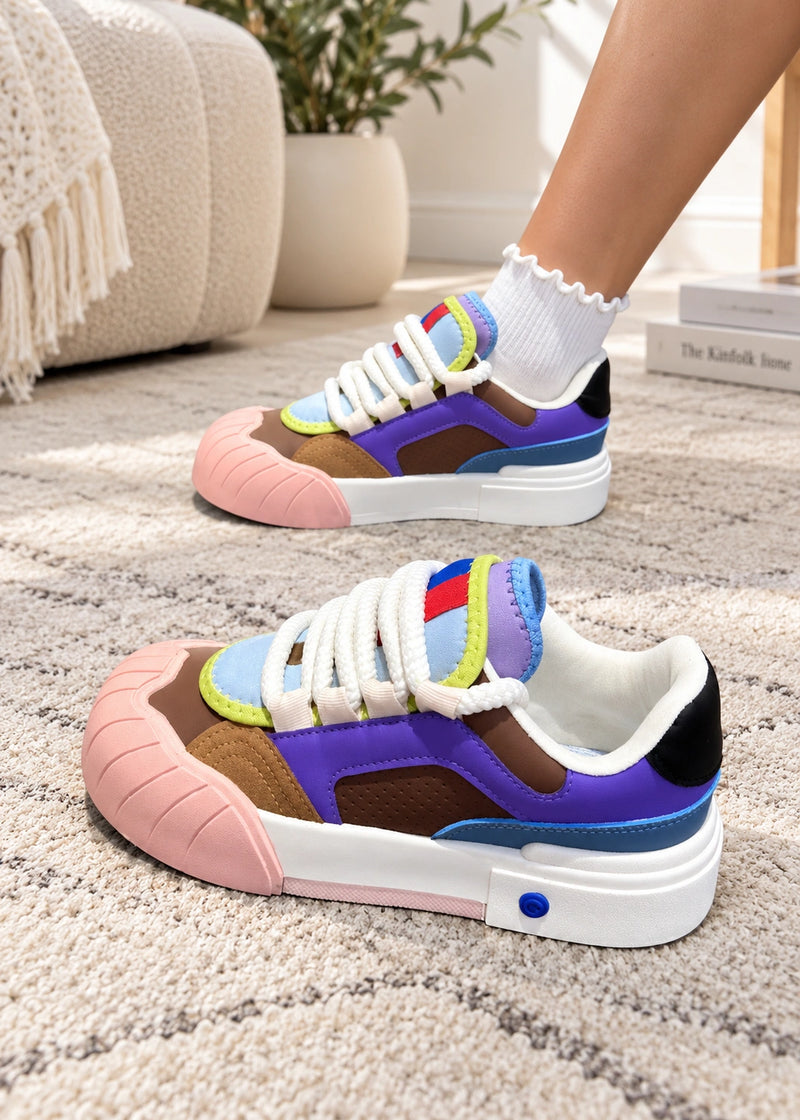 SALAZIA Colorblock Chunky Lace-Up Sneakers