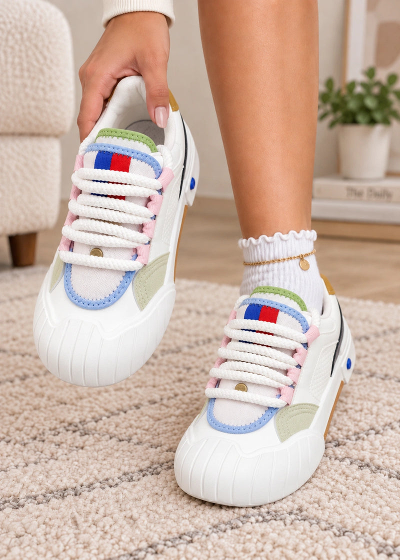 SALAZIA Colorblock Chunky Lace-Up Sneakers