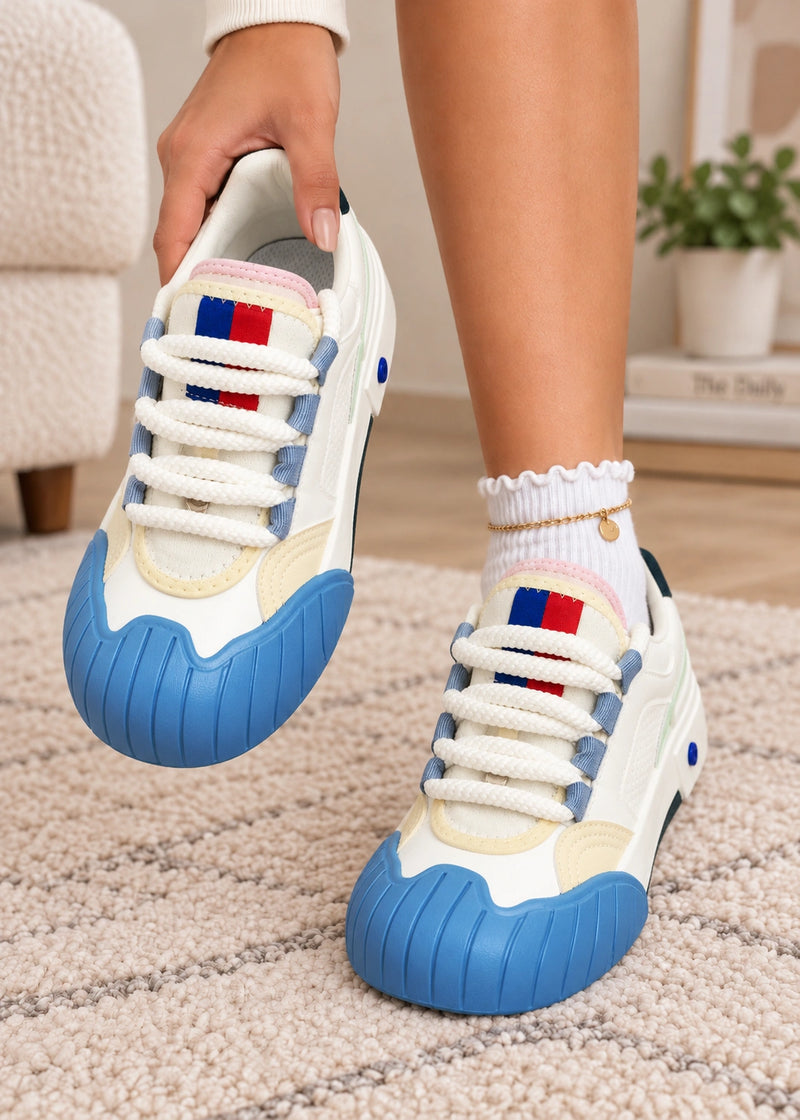 SALAZIA Colorblock Chunky Lace-Up Sneakers