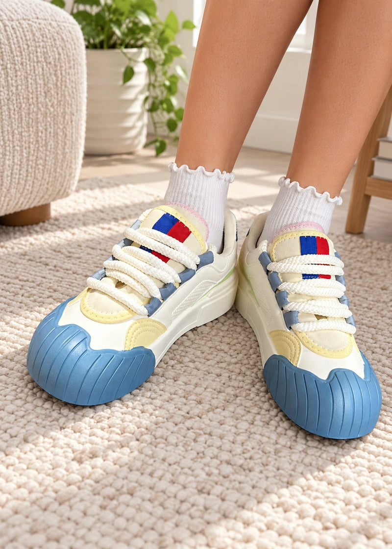 SALAZIA Colorblock Chunky Lace-Up Sneakers