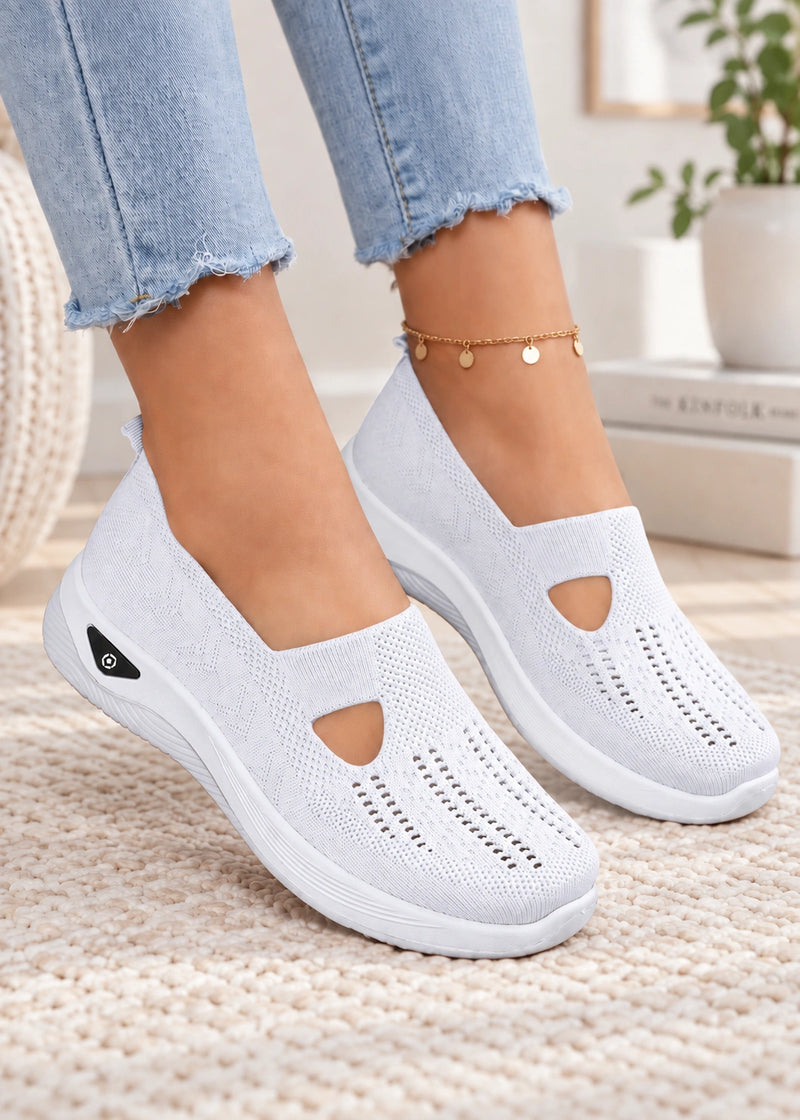 SALAZIA Cutout Knit Slip-On Sneakers