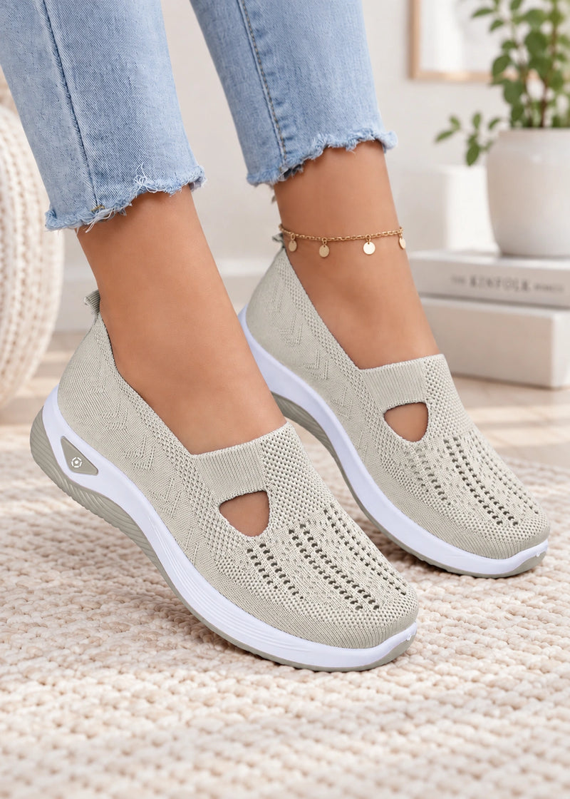 SALAZIA Cutout Knit Slip-On Sneakers