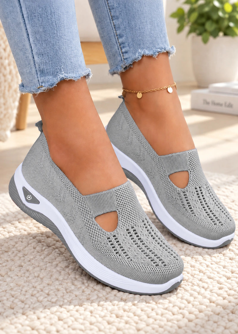 SALAZIA Cutout Knit Slip-On Sneakers