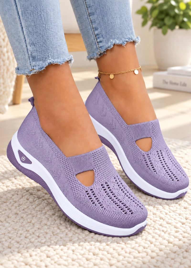 SALAZIA Cutout Knit Slip-On Sneakers