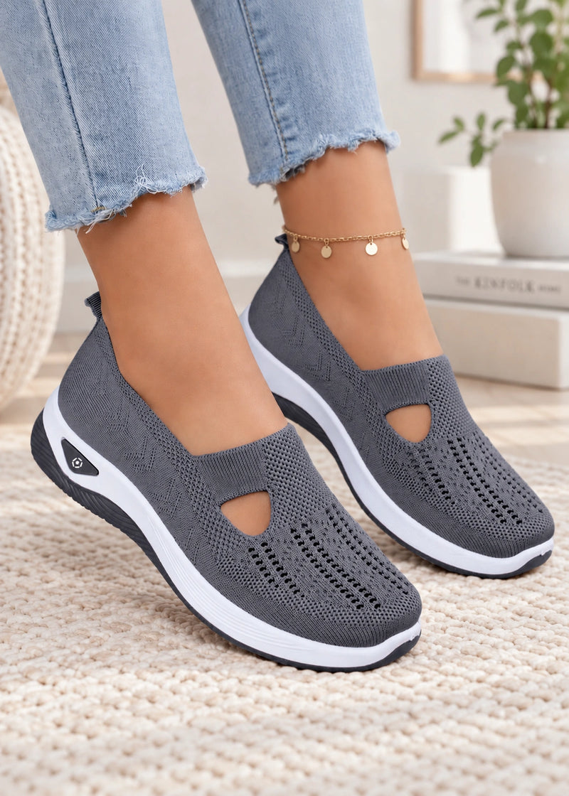 SALAZIA Cutout Knit Slip-On Sneakers