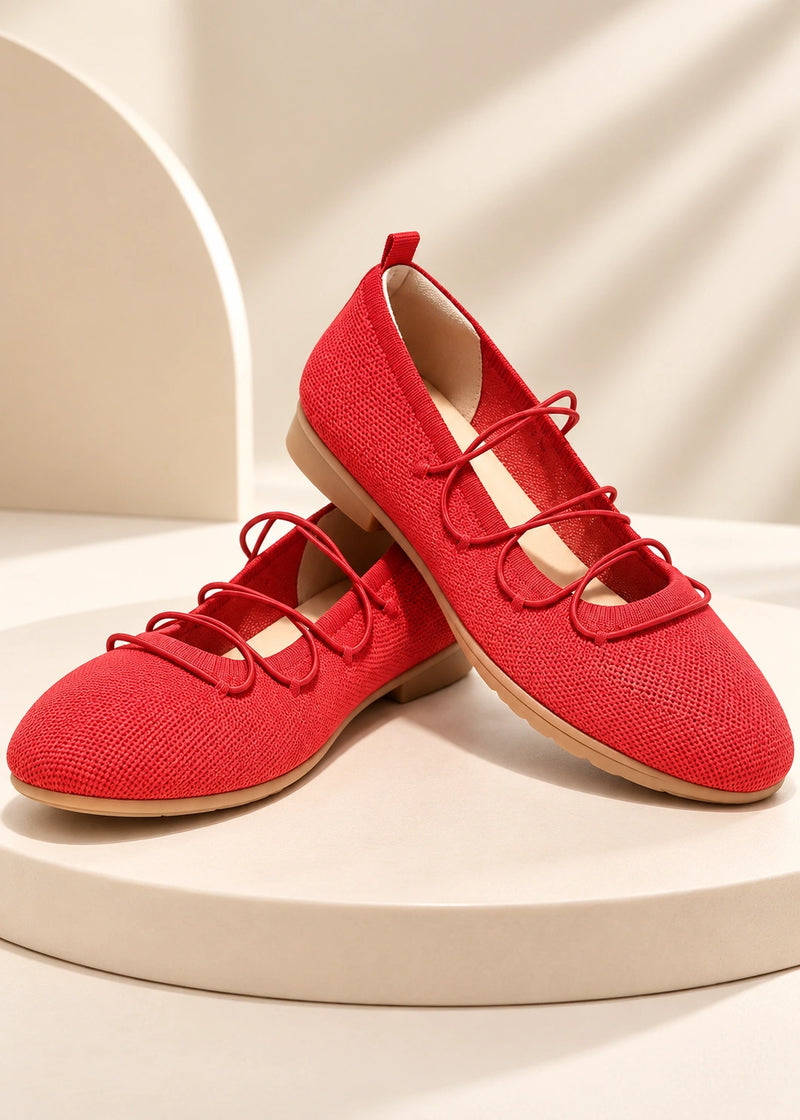 SALAZIA Lace-Up Ballet Flats