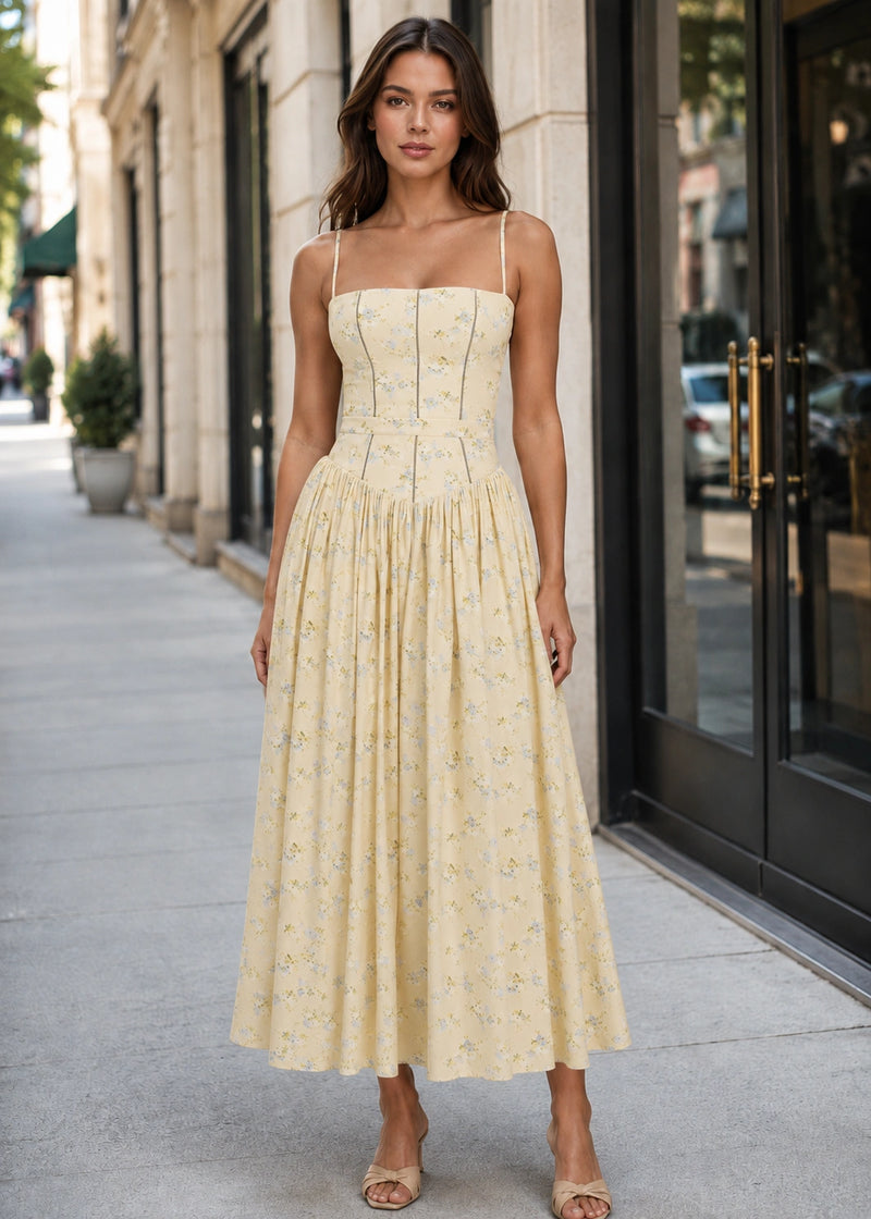 SALAZIA Print Cotton Midi Dresses