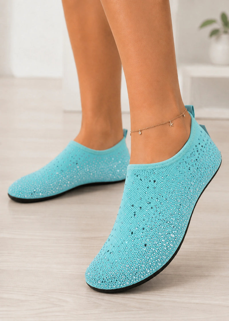 SALAZIA Rhinestone Embellished Slip-On Water Sandals