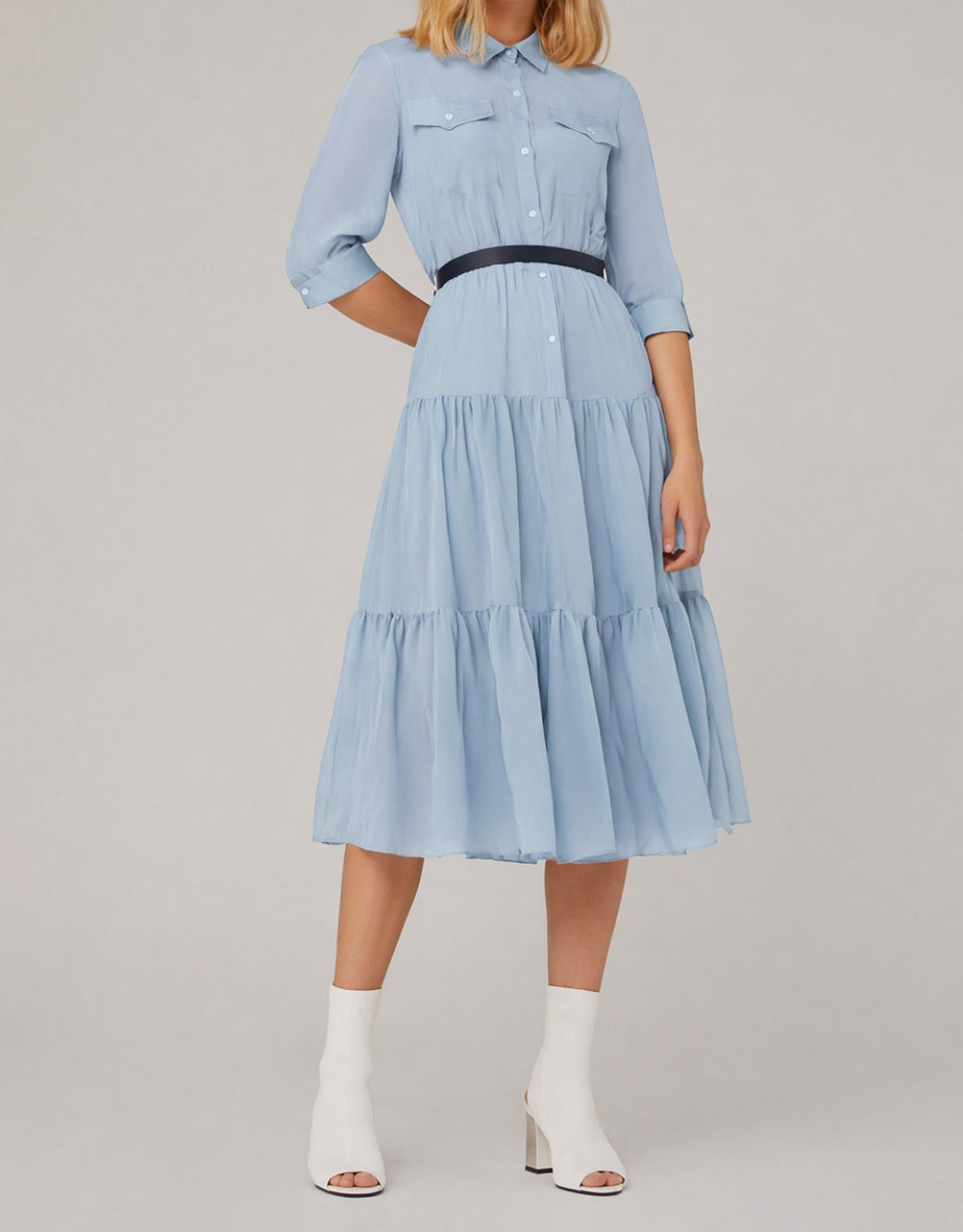 SALAZIA Minimalist  Linen-Blend Dresses