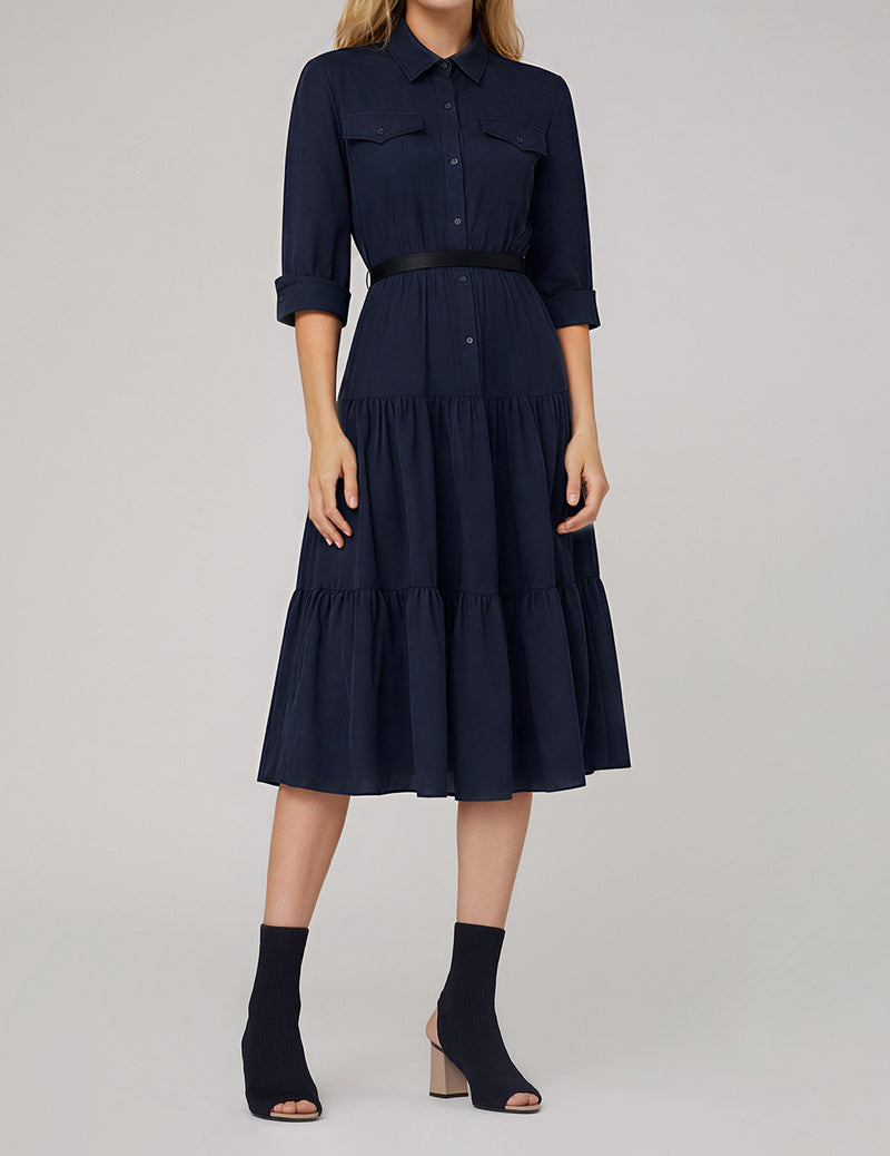 SALAZIA Minimalist  Linen-Blend Dresses