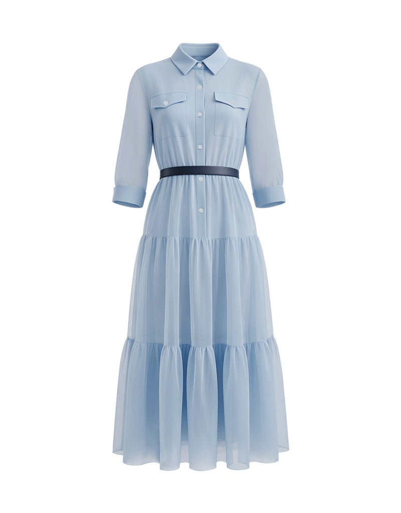 SALAZIA Minimalist  Linen-Blend Dresses
